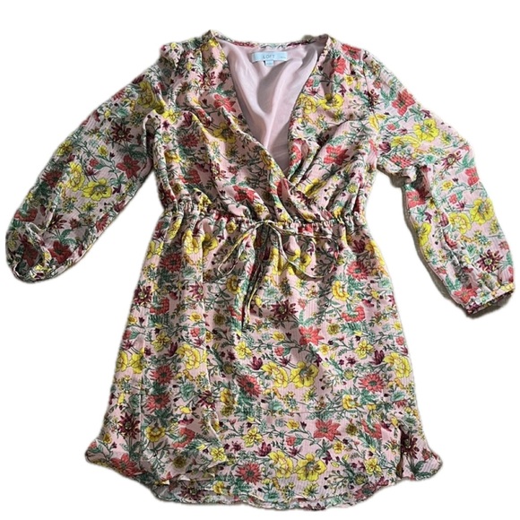 LOFT Dresses & Skirts - LOFT Pink Floral Dress Size MP
